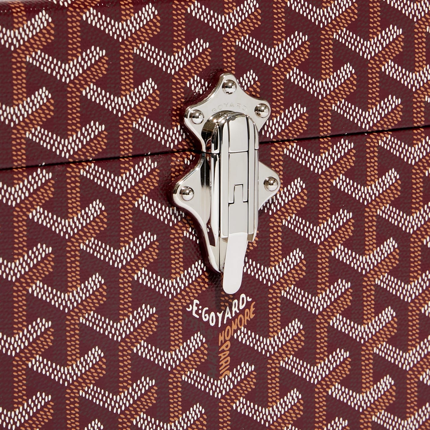 Goyard Cassette Trunk Bag Burgundy - Image 6